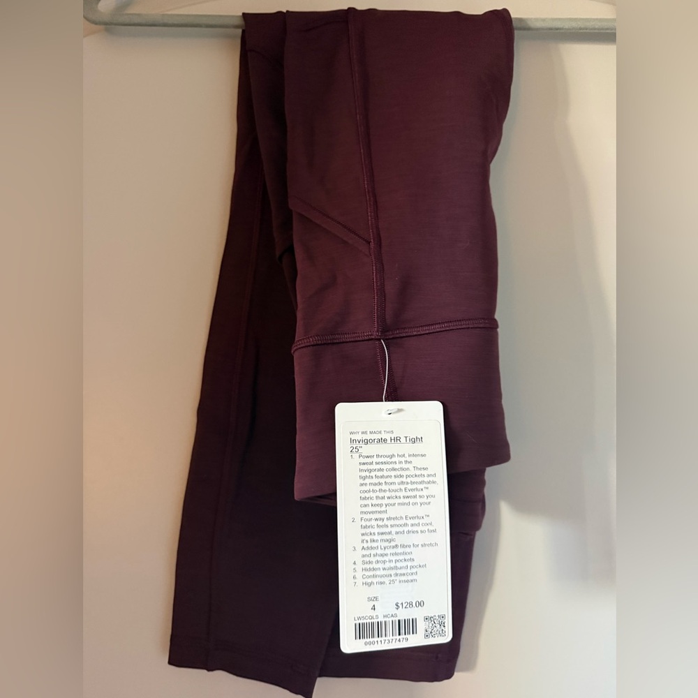 lululemon athletica Deep Invigorate HR Tight 25” Size 4